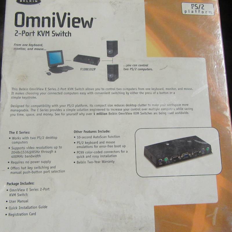 lot 61 image: OmniView 2-Port KVM Switch