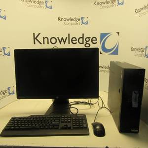 lot 3 image: Lenovo Thinkcentre M93p SFF Core i5-4570  3.20GHz 8GB RAM 500GB HDD  &nbsp23 in HP Monitor Full Lenovo Computer setup Desktop, Monitor, Keyboard, Mouse.