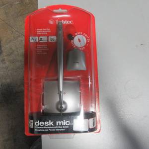 lot 47 image: New Labtec Desk Mic PC Desktop Microphone