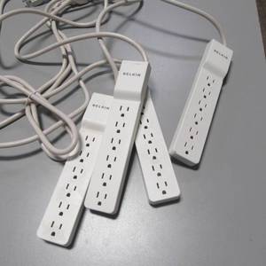 lot 54 image: Lot of 4 Belkin Power Strips