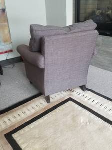 lot 7 image: Harden Gray Club Chair, 1 of 2