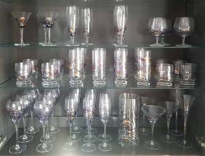 lot 77 image: Full Cabinet set of Glassware