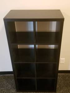 lot 90 image: Black Shelving Storage Unit