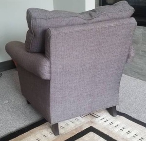lot 8 image: Harden Gray Club Chair, 2 of 2