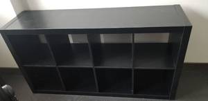 lot 89 image: Black Storage Shelves Cubbies