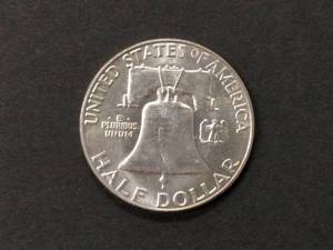 1963 D Franklin Silver Half Dollar...