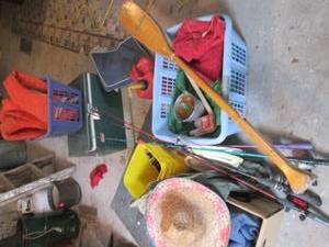 Lot of camping and boating supplies...
