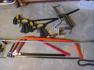 Saws and clamps...