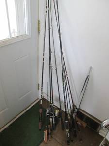 Lot of fishing poles...