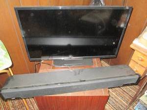 32 LG TV with iLive theater speake...