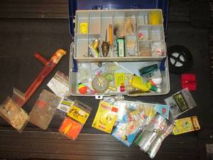 Tackle box filled with tackle...