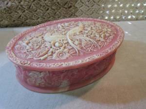 Large Vintage Genuine Incolay Stone...