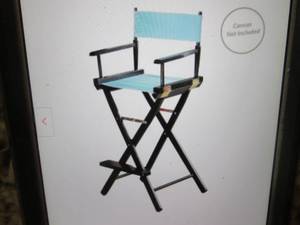 30 Directors Chair Black Solid Wo...