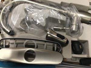 lot 1 image: MOEN  Fieldstone Single-Handle Pull-Down Sprayer Kitchen Faucet with Reflex and Power Clean in Spot Resist Stainless