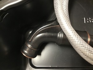 lot 2 image: MOEN  Noell Single-Handle Standard Kitchen Faucet with Side Sprayer in Mediterranean Bronze