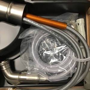lot 4 image: MOEN  Noell Single-Handle Standard Kitchen Faucet with Side Sprayer in Spot Resist Stainless