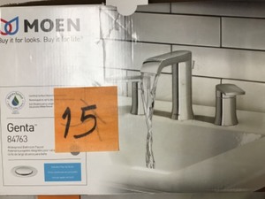 lot 15 image: MOEN  Genta 8 in. Widespread 2-Handle Bathroom Faucet in Chrome