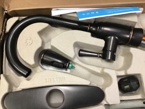 lot 30 image: Moen Noell Single-Handle Pull-Down Sprayer Kitchen Faucet with Reflex and Power Clean in Mediterranean Bronze