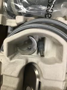 lot 39 image: Moen Genta Single Hole Single-Handle Bathroom Faucet in Spot Resist Brushed Nickel