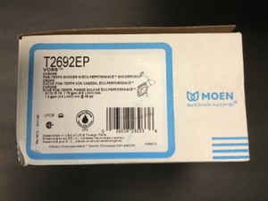 lot 77 image: Moen Voss 1-Handle Posi-Temp Shower Trim Kit in Chrome (Valve Not Included)