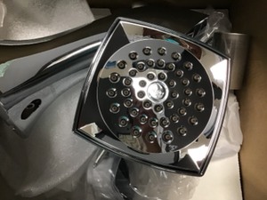 lot 83 image: Moen Voss Posi-Temp 1-Handle Tub and Shower Trim Kit in Chrome (Valve Not Included)