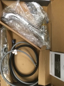 lot 148 image: Glacier Bay Market Pull-Out Sprayer Kitchen Faucet in Chrome Model 67737-0001