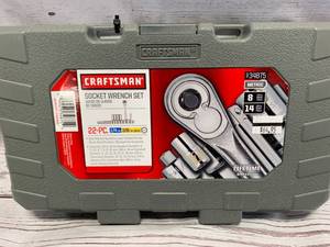 lot 1 image: New Craftsman 22pc Socket Set