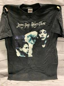 lot 10 image: Jimmy Page & Robert Plant Concert Shirt XL