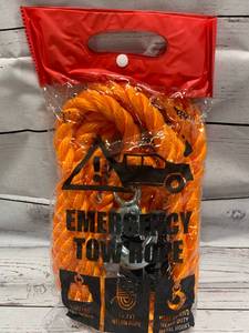 lot 19 image: Emergency Tow Rope 13.2 ft  Tow Capacity 5500 lbs