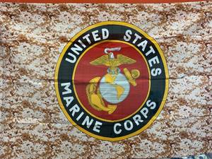 lot 41 image: United States Marine Corp. 3 x 5 Camo Flag