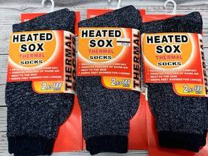 lot 52 image: Lot of 3 New Pairs of Thermal Winter Socks