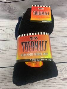 lot 53 image: 3 Pairs of Mens Thermal Socks