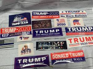 lot 56 image: Lot of 16 Donald Trump Stickers