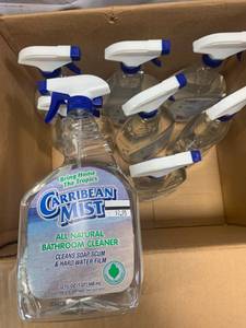 lot 76 image: 8 Bottles Caribbean Mist Natural Bathroom Cleaner $64 Retail