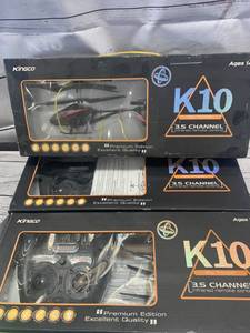 lot 77 image: Lot of 3 K1 Remote Controlled Helicopters