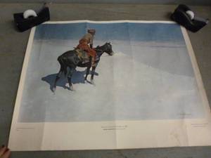 lot 29 image: Vintage Frederick Remington Print