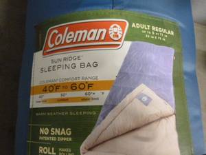 lot 56 image: New Sleeping Bag