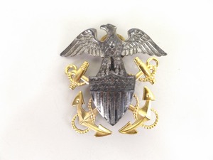 lot 11 image: Large Sterling Silver Navy Hat Pin