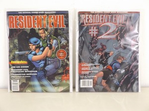 lot 42 image: #1 and #2 of Resident Evil Official Comic Book Magazines