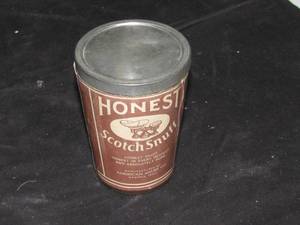 lot 35 image: Vintage Honest Scotch Snuff Jar
