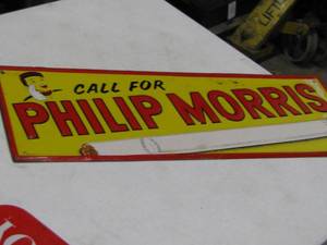 lot 58 image: Philip Morris Sign