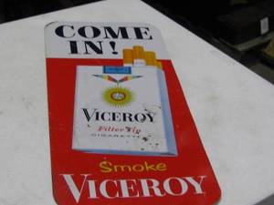 lot 59 image: Vintage Viceroy Sign