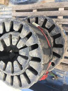 lot 8 image: Solideal Brand Over The Tires Skid Loader Skid Steer Rubber Tracks With 4 Wide Wall Skid Loader Tires