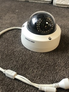 lot 54 image: MSRP $100 Each  HIKVISION DS-2CD2132F-I-2.8MM IR Fixed Vandal Dome Network Camera LOT