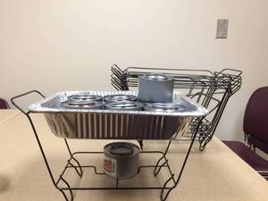 lot 99 image: Sterno Products  Wire Chafing Dish Racks, Pan, Cans