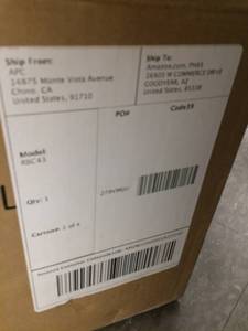 lot 67 image: MSRP $300 New in Box  APC UPS Uninterruptible Power Supply Replacement Battery Model RBC43