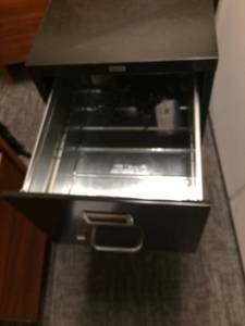 lot 52 image: 2 Drawer Metal Filing Cabinet by Staples