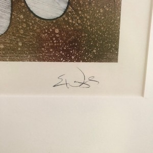 lot 113 image: Beautiful Signed ERIC WAUGH Decca Contemporary Framed Matted Art  Print VINTAGE From Historic Elayne Galleries&nbsp25 x 25