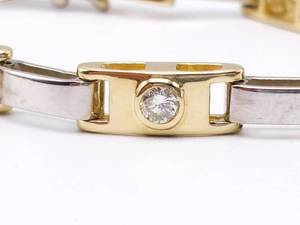 lot 8 image: Exquisite 1 Carat Diamond Estate Tennis Bracelet in Two-Tone 14k Gold