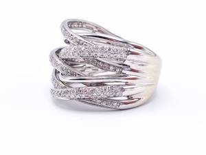 lot 10A image: EFFY Designer Diamond Estate Ring in 14k White Gold